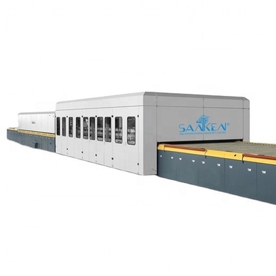 Hotels sanken glass high efficiency flat 2440*4200mm and bending glass temoering furnace