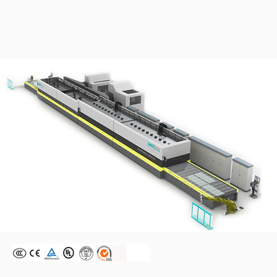 Architecture 2440*3600mm JetConvection Double Chamber Window And Glass Tempering Door Oven